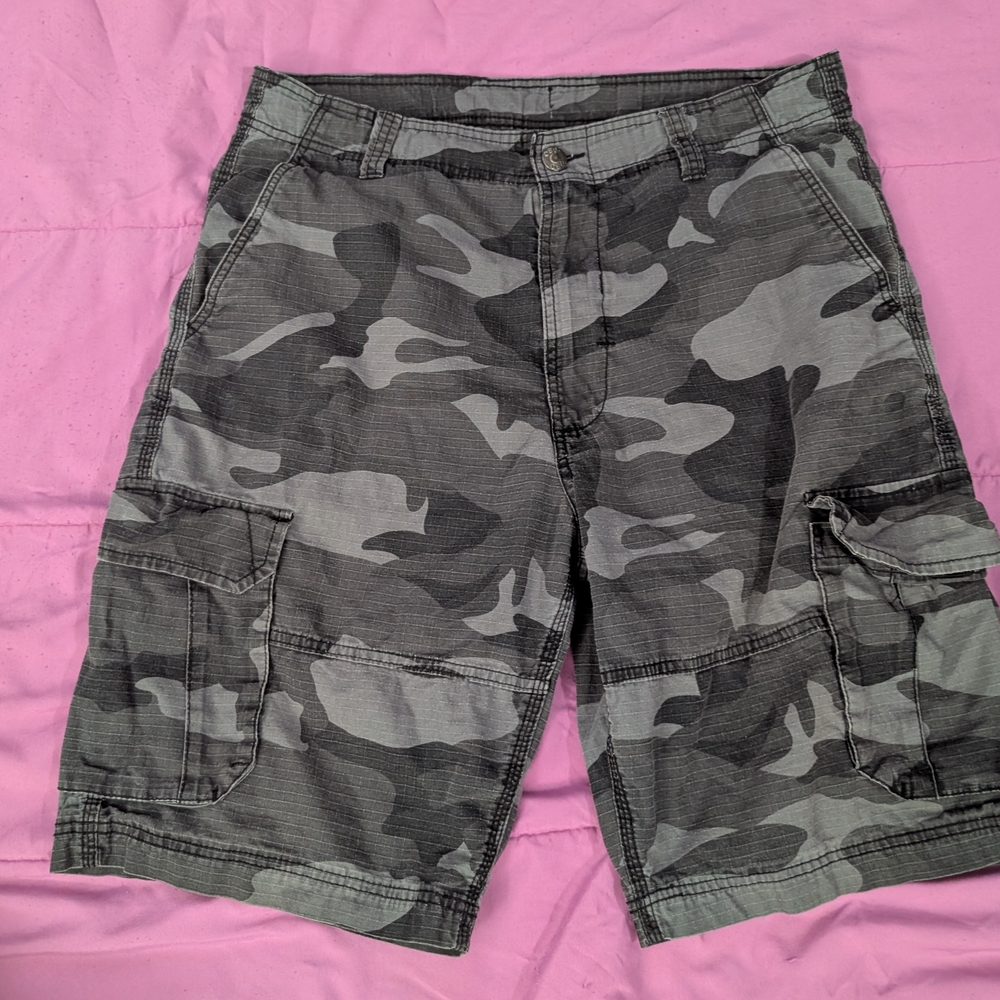 Urban Camo Cargo Shorts for Men